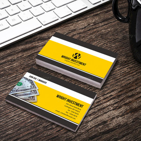 简约名片双面PSD展开图