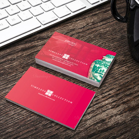 简约名片双面PSD展开图