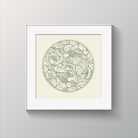 花纹雕版装饰图案