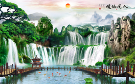 山水画 水墨山水画 意境山水画