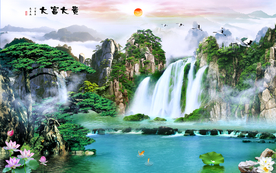 山水画 水墨山水画 意境山水画