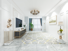 极简现代客厅背景墙室内设计