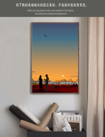 新中式山水画意境山水画油画风景