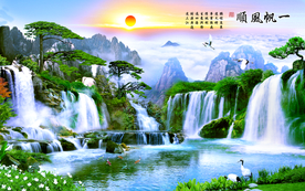 山水画 水墨山水画 意境山水画