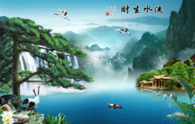 山水画 水墨山水画 意境山水画