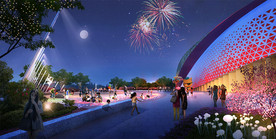 文体公园广场景观效果图