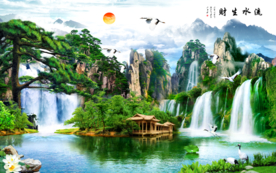 山水画 水墨山水画 意境山水画