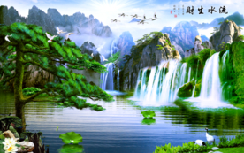 山水画 水墨山水画 意境山水画