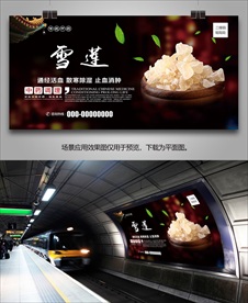 雪莲海报灯箱展板展架挂画单页