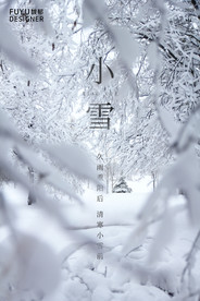 小雪 大雪 小雪节气 小雪海报