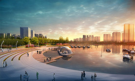 滨水城市景规划设计效果图