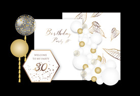 白金色主题签到迎宾舞台设计图片