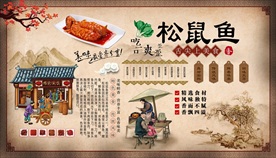 松鼠鱼背景墙