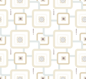 精美线条几何菱形乱花