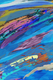 现代简约长方形色块装饰画