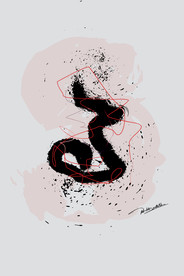 现代简约抽象色块笔刷装饰画