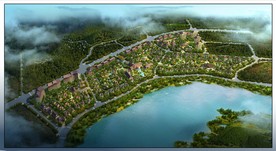度假别墅区景观规划效果图