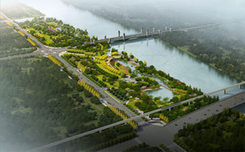 运河生态湿地公园景观规划效果图