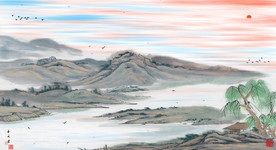 山水墨画山水意境山水禅境山水画