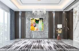 现代客厅沙发背景墙 室内设计