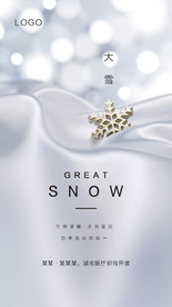 轻奢金属雪花大雪