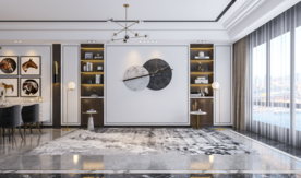 现代客厅沙发背景墙