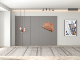 现代轻奢客厅沙发背景墙