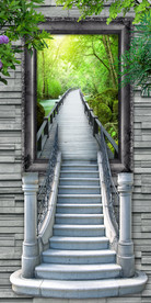 树林小路过道3D玄关