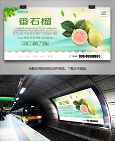 番石榴灯箱展架海报挂画易拉宝