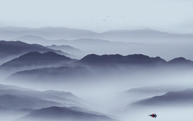 现代意境新山水画 TIF分层