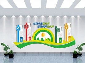 垃圾分类 垃圾文化墙 学校垃圾