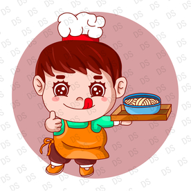 卡通厨师