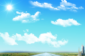 蓝天白云