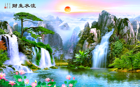 山水画 水墨山水画 意境山水画