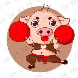 猪logo设计 十二生肖猪