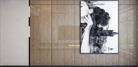 现代极简背景墙