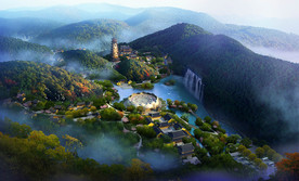 寺庙风景区旅游规划 效果图