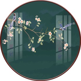 新中式花鸟装饰画图片