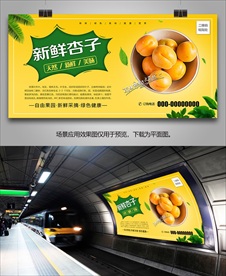 杏易拉宝挂画单页展板灯箱海报