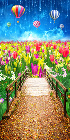 树林花海小路3D玄关