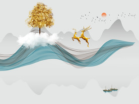 新中式电视背景墙