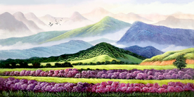 风景画田园油画