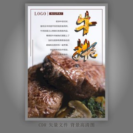 牛排介绍海报