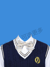 证件照学院风衣服