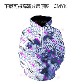 扎染男装 定位印花