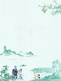 清明节日海报矢量图