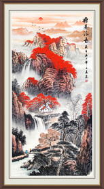 源远流长山水画