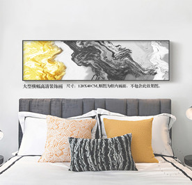 床头画抽象油画装饰画横幅装饰画