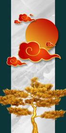 抽象玄关晶瓷画