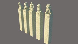 拴马桩拴马柱su模型